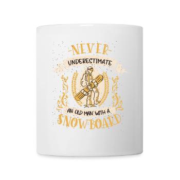 Snowboard Snowboarder Snowboarding Piste Geschenk - Tasse - Weiß - Vorne