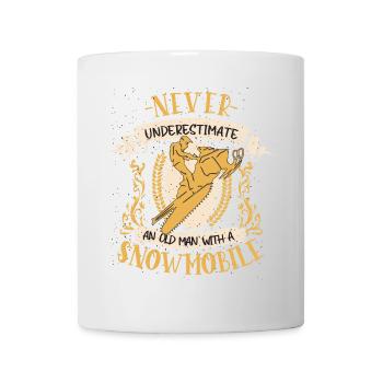 Cadeau d’hiver pour motoneigiste motoneige - Mug blanc - blanc - Devant