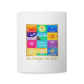 JahresBild Energie von 2023 Sonja Ariel von Staden - Mug - white - Front