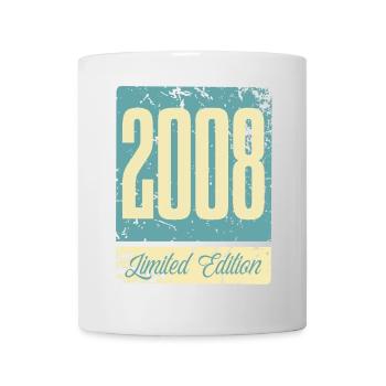 2008 Born Birthday Year of birth - Mug - white - Front
