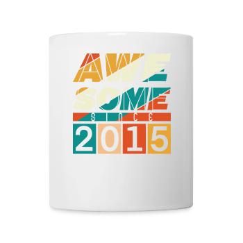 2015 Geboren Geburtstag Geburtsjahr Vintage - Tasse - Weiß - Vorne