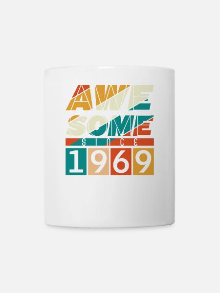 1969 Geboren Geburtstag Geburtsjahr Vintage - Tasse - Weiß