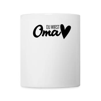 Oma Geschenk - Du wirst Oma - werdende Oma - Tasse - Weiß - Vorne