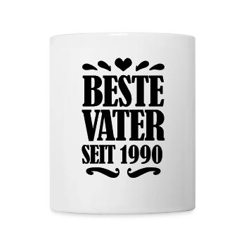 Bester Vater seit 1990 - Tasse - Weiß - Vorne