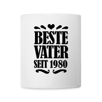Bester Vater seit 1980 - Tasse - Weiß - Vorne
