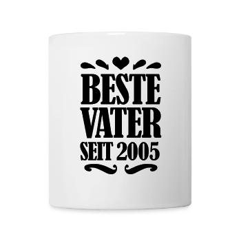 Bester Vater seit 2005 - Tasse - Weiß - Vorne
