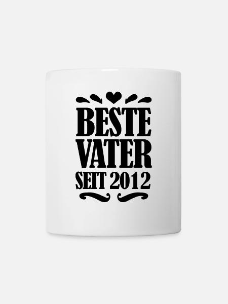 Bester Vater seit 2012 - Tasse - Weiß