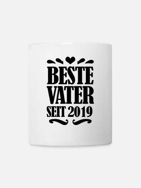 Bester Vater seit 2019 - Tasse - Weiß