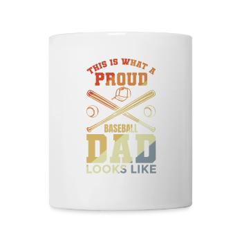 Funny baseball dad - Mug - white - Front