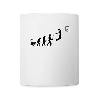 Évolution du basketball - Mug blanc - blanc - Devant