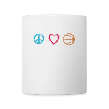 Motivation des joueurs de basketball - Mug blanc - blanc - Devant