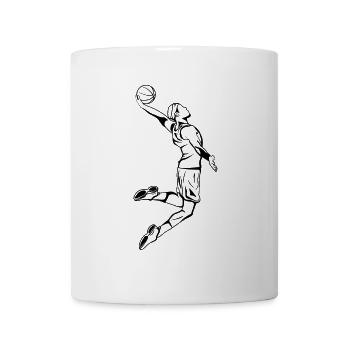 Basketball Dunk - Tasse - Weiß - Vorne