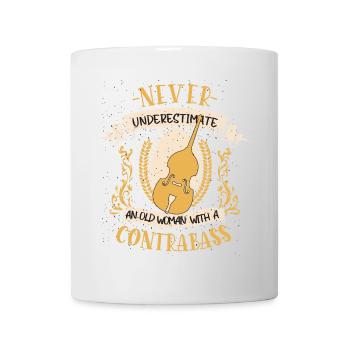 Double Bass String Instrument Musician Gift - Mug - white - Front