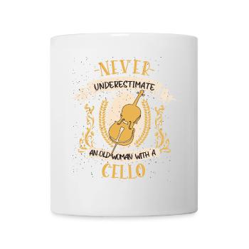 Cello Musician String Instrument Gift - Mug - white - Front