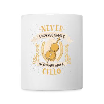 Cello Musiker Streichinstrument Geschenk - Tasse - Weiß - Vorne