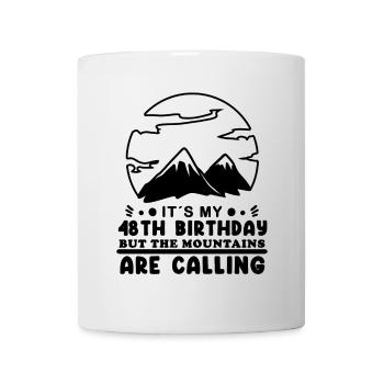 48. Geburtstag Wanderer 48 Jahre alt Berg Wandern - Tasse - Weiß - Vorne