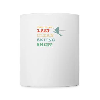 C’est ma dernière chemise de ski à crampons - Mug blanc - blanc - Devant