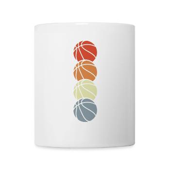 Vintage Basketball Bälle - Tasse - Weiß - Vorne