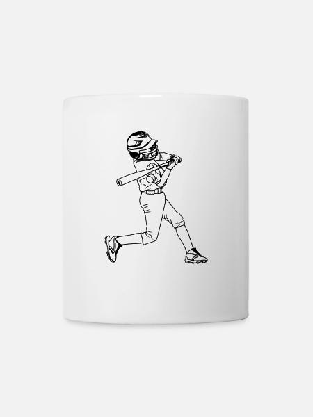 Baseballspieler Junge - Tasse - Weiß
