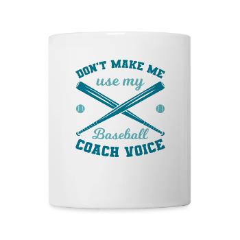 Baseballtrainer - Tasse - Weiß - Vorne