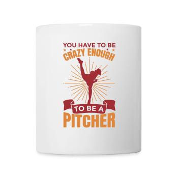 Pitcher Motivation - Tasse - Weiß - Vorne