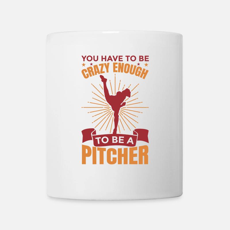Pitcher Motivation - Tasse - Weiß