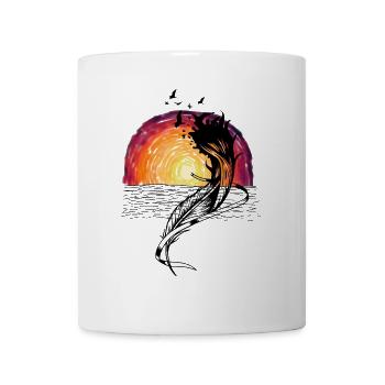Ocean Waterfowl Sunset Nature Lovers - Mug blanc - blanc - Devant