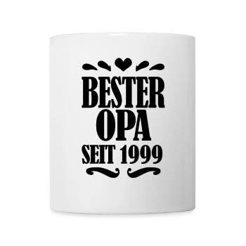 Bester Opa seit 1999 - Geschenk für Opa - Tasse - Weiß - Vorne