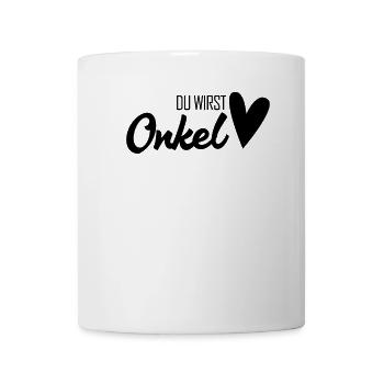 Onkel - Onkel werden - Schwangerschaft verkünden - Tasse - Weiß - Vorne