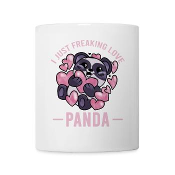 I Freaking Love Panda – Cute Panda Hearts - Mug - white - Front