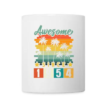1954 Born Birthday Year of birth vintage - Mug - white - Front