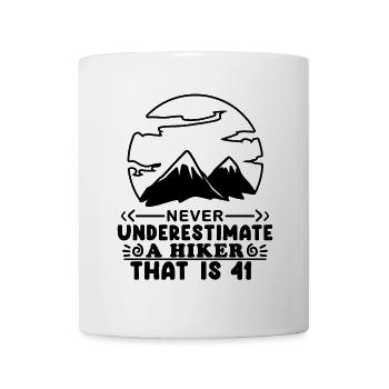 Berg Wanderer 41. Geburtstag 41 Jahre - Tasse - Weiß - Vorne