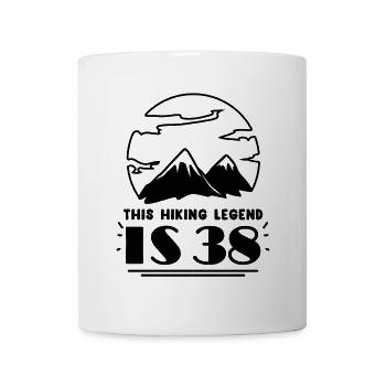 Berg Wanderer 38. Geburtstag 38 Jahre alt Geschenk - Tasse - Weiß - Vorne