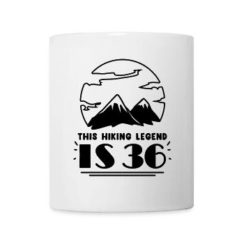 Berg Wanderer 36. Geburtstag 36 Jahre alt Geschenk - Tasse - Weiß - Vorne