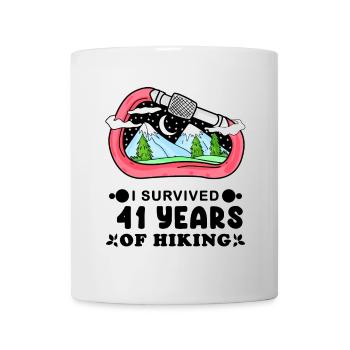 Berg Wanderer 41. Geburtstag 41 Jahre alt Geschenk - Tasse - Weiß - Vorne