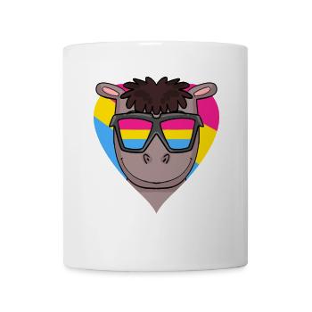 Pansexuell Pferd Herz Geschenk - Tasse - Weiß - Vorne