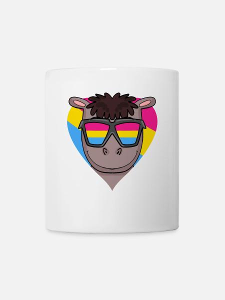 Pansexual Horse Heart Gift - Mug blanc - blanc