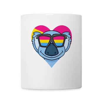 Pansexuell Koala Herz Geschenk - Tasse - Weiß - Vorne