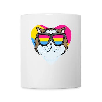 Pansexuel Chat Persan Cat Coeur Cadeau - Mug blanc - blanc - Devant
