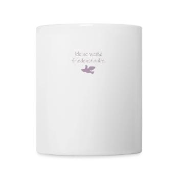 kleine weiße friedenstaube. - Tasse - Weiß - Vorne