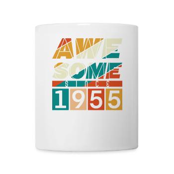 1955 Geboren Geburtstag Geburtsjahr Vintage - Tasse - Weiß - Vorne
