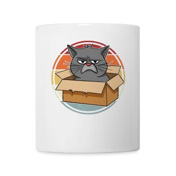 Cat in a box - Mug - white - Front