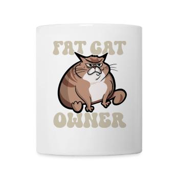 Propriétaire de gros chat - Mug blanc - blanc - Devant