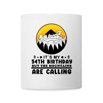 54e anniversaire Mountains Mountain Summit - 54 ans - Mug blanc - blanc - Devant