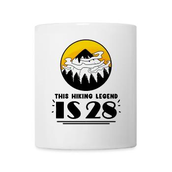 28th birthday mountains 28 years old mountain hiking - Mug - white - Front