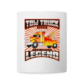 Légende du conducteur de dépanneuse - Mug blanc - blanc - Devant
