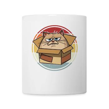 Cat in a box - Mug - white - Front
