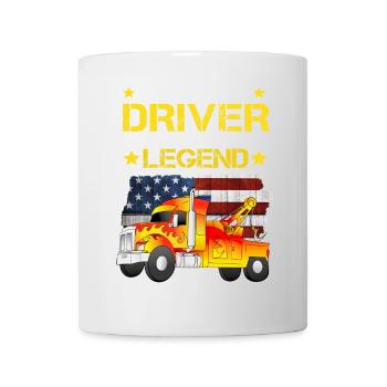 Légende du conducteur de dépanneuse - Mug blanc - blanc - Devant