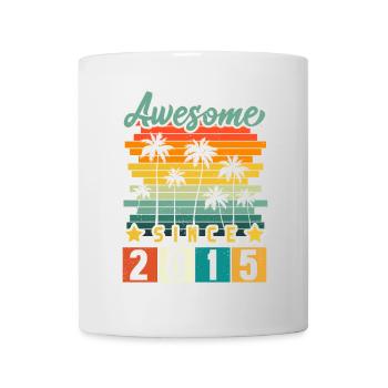 2015 Geboren Geburtstag Geburtsjahr Vintage - Tasse - Weiß - Vorne