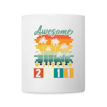 2011 Geboren Geburtstag Geburtsjahr Vintage - Tasse - Weiß - Vorne